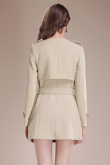 Ladies trim lapel coat - Click Image to Close